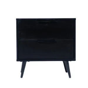 MESA DE NOCHE BIRMINGHAM 49,8*39,6*50,8 CM MDF NEGRO